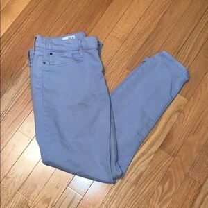 Women's Blue Skinny Ankle Chino Jeans